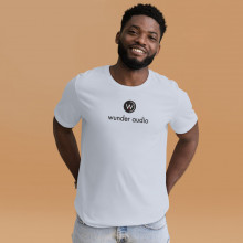 Unisex t-shirt with Wunder Audio logo